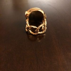 Just Cavalli Gold statement ring